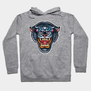 Traditional tattoo style Panther Hoodie